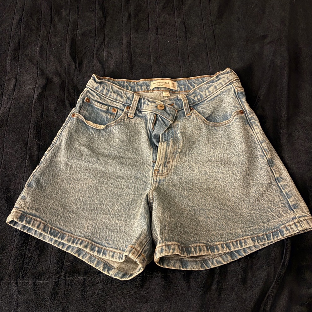 Abercrombie & Fitch Light Blue Jean Shorts